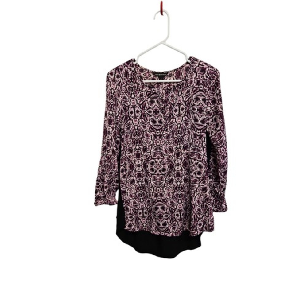 Rock‎ & Republic Purple Women's Long Sleeve Top Sz Small